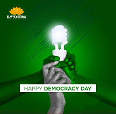 Unique democracy posters designed and sold by artists. Happy Democracy Day E Mysystems Ict Solution