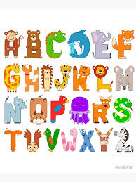 You will find all of our animals below. Abc Animals Alphabet Animal Alphabet German Greeting Card By Samshirts Redbubble