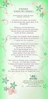 Poema Para Mi Angel Autora Cristina Rincon Era En Abril
