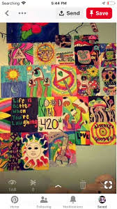 Pin By Jaydyn On Drawings Hippie Painting Hippie Art Small Canvas Art The key is drawing things that interest you. pinterest