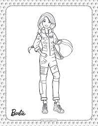 Siren head in the forest. Astronaut Barbie Coloring Page