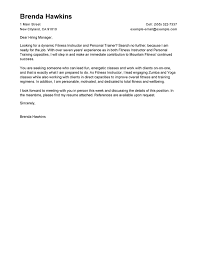 Outstanding Fitness And Personal Trainer Cover Letter Examples Templates From Trust Writing Service