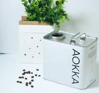 Factory Custom Empty 1kg Coffee Tin Can Coffee Packaging Tin With Handle  Canister Tin Coffee Box Big Size