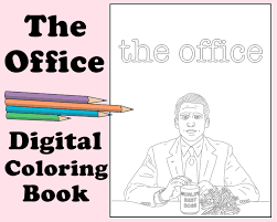 This coloring book template includes beautifully illustrated abstract images and will please coloring enthusiasts of all levels. The Office Digital Coloring Book Instant Print Pdf Indoor Etsy