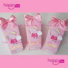 Boites Popcorn Decoration Anniversaire Peppa Pig