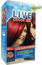 There are now so many different types of products that you can use to dye your hair. Schwarzkopf Live Color Xxl 43 Red Passion Hair Dye Colour Pomegranate Vitamin C