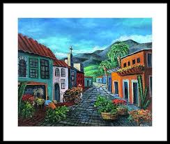 In Love With Old Mexico Framed Print By Randy Burns Drawing Scenery Mexican Art Painting Mexico Art