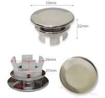 Amazon.com: 6 Pack Basin Sink Overflow Cap, Sink Overflow Cover,Solid Round  Hole Cover Replacement Insert in Hole Caps (22mm-24mm) for Bathroom ...