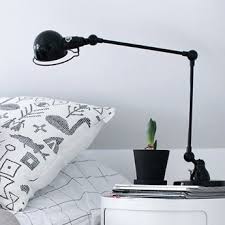 The cast iron base and shade retain there factory applied stove enamelling. Desk Lamp Signal 2 Arms Black O16cm H60cm Jielde Nedgis Lighting