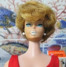 1962 JAPAN~"WHITE GINGER ASH BLONDE BUBBLECUT BARBIE"~#850~*MINT* BOX~OSS~  STAND