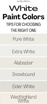 White paint colors have many undertones ranging from warm to cool so be sure to compare them to see which color palette works best for. The Best White Paint Colors From Sherwin Williams Love Remodeled
