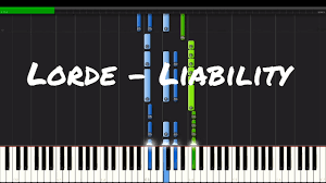 Lorde Liability Piano Tutorial Youtube