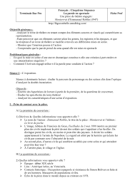 Terminale Bac Pro Francais Cinquieme Sequence La