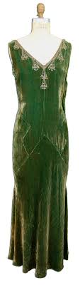 1920s 30s Silk Velvet Evening Gown Materials Silk Velvet Front Velvet Evening Gown 1920s Fashion Fashion