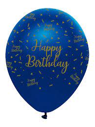 Browse happy birthday balloons pictures, photos, images, gifs, and videos on photobucket 6 Navy Gold Happy Birthday Balloons The Vanilla Valley