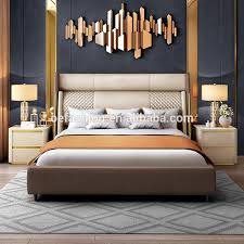 Oe Fashion Custom Light Luxury Bed Room Furniture Modern Stainless Steel Frame Double Wedding Bed View Leather Double Bed Oe Fashion Product Details From Fosh In 2020 Modern Bedroom Interior Modern Luxury Bedroom