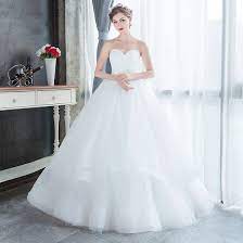Top angebote auf brautkleider vintage und hochzeitskleider spitze. Schlicht Erschwinglich Weiss Garten Im Freien Brautkleider Hochzeitskleider 2019 A Linie Herz Ausschnitt Armellos Ruckenfreies Lange