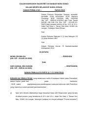 Check spelling or type a new query. Saman Pemula Hj Mohd Zin New Doc Dalam Mahkamah Majistret Di Bandar Baru Bangi Dalam Negeri Selangor Darul Ehsan Saman Pemula No Tahun 2019 Dalam Course Hero
