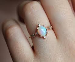 Florence Australian Opal Engagement Ring Rose Gold Opal Ring Engagement Rings Opal Rose Gold Opal Ring Opal Ring Gold