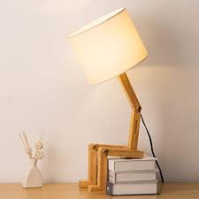 Table of the best modern bedside table lamps reviews. Haitral Cute Desk Lamp Creative Table Lamp With Wood Base Changeable Shape Desk Lamp For Bedroom Study Office Kids Room Amazon Com
