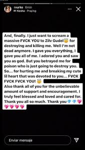 ⋆𝐉𝐮𝐬𝐭 𝐋𝐮𝐧𝐚⋆☽ on X: Rourke speaks up on Instagram. Final  statement, a closure to Zilv. “FVCK YOU to Zilv Gudel”  t.co1PIwWe6W1Z  X