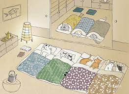 喵星人的四季与生活日常 台湾插画师猫小姐 ms cat 浮世绘风格的猫咪插画 手工客 高质量的手工 艺术 设计原创内容分享平台