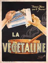 Original 1900 10s French Advertising Poster Vegetaline Objets Vintage Paris 1900 Publicites Vintage