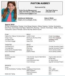 kids acting resume best resume examples
