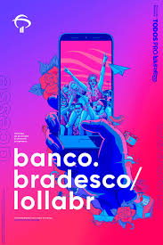 lollapalooza bradesco 2019 on behance graphic design branding graphic design posters graphic design advertising