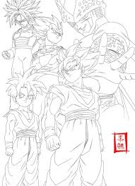 Dragon Ball Kai Cell Saga Line By Snakou On Deviantart Dragon Ball Super Artwork Dragon Ball Artwork Dragon Ball Art