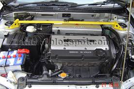 Dalam kereta myvi terpasang satu daripada dua enjin empat lejang yang terdingin air daripada daihatsu sirion generasi pertama: Tacra S Diy Garage Anti Roll Bar