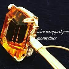 スクエアカットの石の 爪留めがしっかり出来た時の感動は この上ない喜びがあります wirejewelry wirewrapped wirewrap wireart wirecraft kobe mont wire jewelry making jewelry making wire wrapping