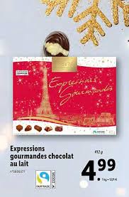 Offre Expressions Gourmandes Chocolat Au Lait Chez Lidl