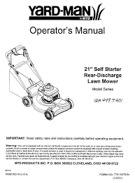 Check spelling or type a new query. Mtd Yard Man 12a 449t401 Operator S Manual Pdf Download Manualslib