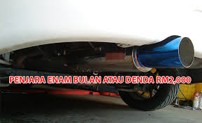 Rpm tggi bunyi berdegung dalam cabin. Ekzos