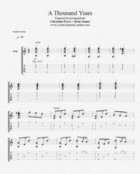 A Thousand Years Fingerstyle Instrumental Tab Learnguitarinlondon Com Drue James