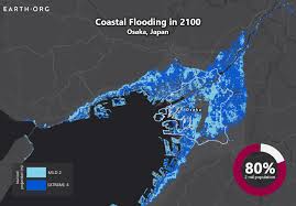 Look for places and addresses in osaka with our street and route map. Sea Level Rise Projection Map Osaka Earth Org Past Present Future