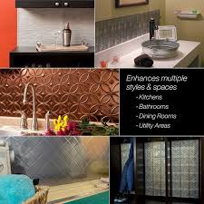 Check spelling or type a new query. Fasade Traditional Style 10 Polished Copper 15 Square Foot Backsplash 15 Sq Ft Kit Overstock 10318773