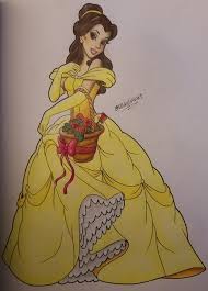 Download and print these free coloring pages. Belle Coloring Page Shaylin S Art Drawings Illustration People Figures Animation Anime Comics Animation Artpal