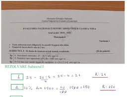 Rezolvare Evaluarea Nationala 2019 Matematica Subiecte Si Barem Edu 20 06 2019 Clasa A 8 A Jitaruionelblog Pregatire Bac Si Evaluarea Nationala 2021 La Matematica Si Alte Materii Materiale Lectii Formule Exercitii Rezolvate Matematica