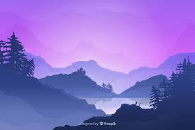 Gradient Mountains Landscape Background Landscape Background Mountain Landscape Vector Free