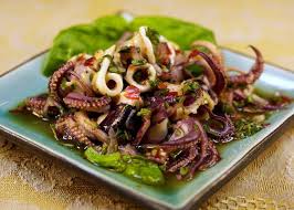 Thai Squid Salad Squid Recipes Octopus Recipes Squid Salad