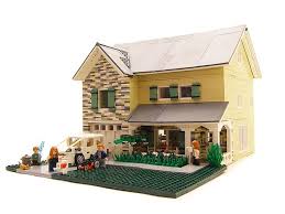 Contemporary Family Home 01 Lego House Lego Lego Projects