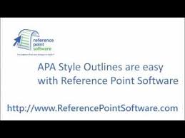 Apa Style Outlines Youtube