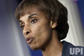 Photo: Cecilia Rouse and Jen Psaki press briefing in Washington