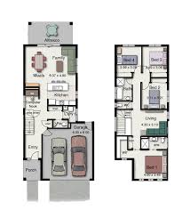 Byron 237 Floor Plan Suits A Narrow Block Of Land Narrow House Plans House Plans Australia Small House Design Floor Plan