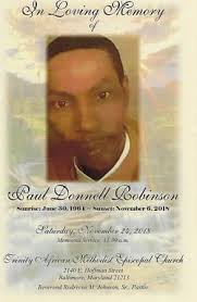 Paul Robinson Obituary