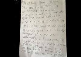 Mira La Conmovodera Carta Que Le Escribio Un Nino Boliviano Al Papa Francisco Internacionales Radio Panamericana