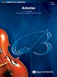 Asturias Score Isaac Albeniz Full Orchestra Sheet Music