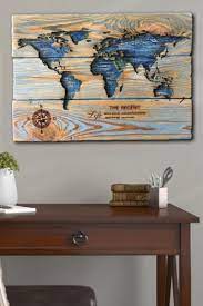 Custom Wood Engraved Sign Wood Map Wall Decor Rustic Wood Map Laser Engraved Wood Carved Wood Panels Map Wall Decor Diy Laser Engraved Wood Wood Slice Art
